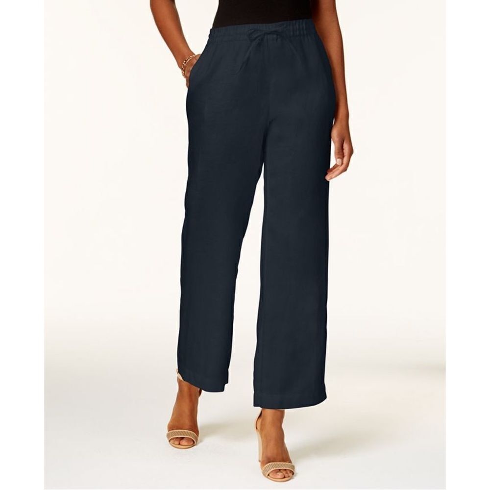 ✨ Linen Drawstring-Waist Pants✨ - Picture 3 of 7